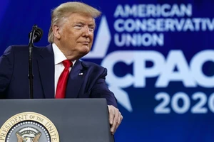 Tổng thống Mỹ Donald Trump tại CPAC 2020. Ảnh: FOX NEWS