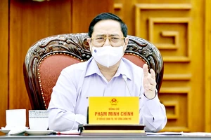 Thủ tướng Phạm Minh Chính phát biểu tại buổi làm việc với Bộ Tư pháp