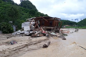Hiện trường trận lũ quét kinh hoàng xảy ra tại bản Sa Ná (xã Na Mèo, huyện Quan Sơn, Thanh Hóa) tháng 8-2019