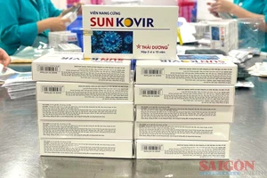 Thuốc SunKovir thành phẩm đang được đóng gói tại Công ty cổ phần Sao Thái Dương 