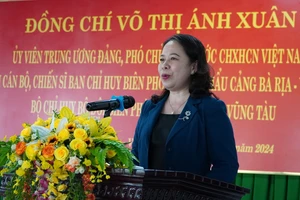 Phó Chủ tịch nước phát biểu tại chuyến thăm cán bộ, chiến sĩ Ban Chỉ huy Biên phòng cửa khẩu cảng Bà Rịa - Vũng Tàu