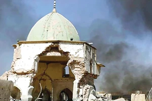 Đền thờ Grand al-Nuri, khu di tích lịch sử nổi tiếng tồn tại suốt 8 thế kỷ qua, đã bị IS phá hủy 