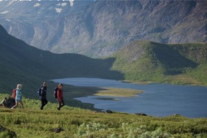 挪威尤通黑门山国家公园美丽风景。