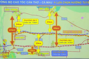 Đề xuất xây dựng cao tốc Cần Thơ - Cà Mau song song với quốc lộ Quản Lộ - Phụng Hiệp