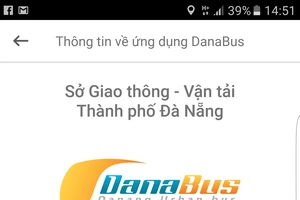 Giao diện ứng dụng DanaBus