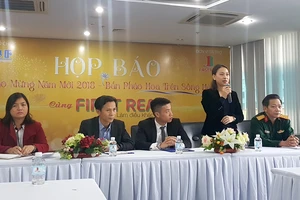 Bà Nguyễn Thị Hội An, Phó Giám đốc Sở VHTT Đà Nẵng trả lời báo chí 