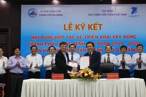 UBND TP Đà Nẵng và Tập đoàn VNPT ký kết hợp tác triển khai xây dựng thành phố thông minh giai đoạn 2018 - 2010