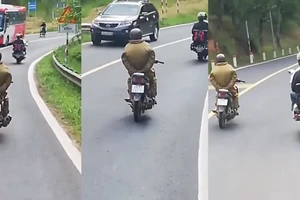 Xử lý nam thanh niên buông cả 2 tay khi điều khiển xe máy đổ đèo Prenn - Đà Lạt