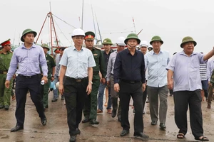 Phó Thủ tướng Trịnh Đình Dũng thị sát công tác chống bão số 14