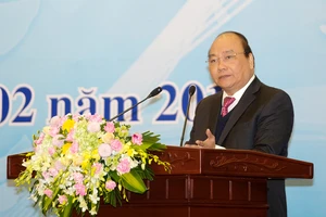 Thủ tướng phát biểu tại hội nghị.Ảnh: VGP