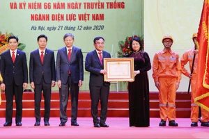 Điện lực Việt Nam đón nhận danh hiệu Anh hùng Lao động