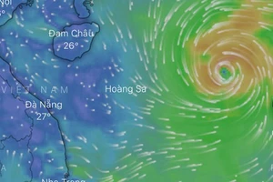 Áp thấp nhiệt đới gần biển Đông đã mạnh lên thành bão Côn Sơn
