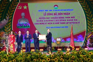 Ba Vì, Hà Nội trở thành huyện nông thôn mới