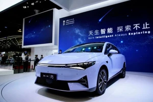 Ảnh minh họa Reuters: Một mẫu xe ô tô điện Trung Quốc