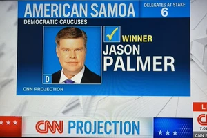 Ứng viên Jason Palmer chiến thắng trong cuộc bầu cử Siêu thứ Ba ở Samoa. Ảnh: CNN
