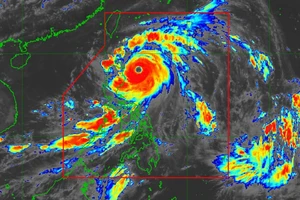 Ảnh vệ tinh bão Doksuri. Nguồn: Manila Times