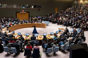 Hội đồng Bảo an Liên hợp quốc trong phiên họp về xung đột Dải Gaza. Ảnh: UN News