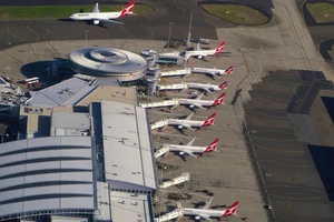 Máy bay của Qantas Airways. Ảnh: REUTERS 