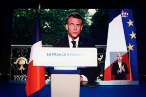 Tổng thống Pháp Macron kêu gọi bầu cử Quốc hội sớm. Ảnh: REUTERS