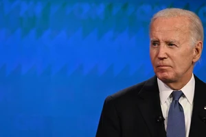 Tổng thống Biden tại phiên tranh luận ngày 27-6. Ảnh: CNN