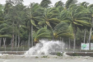 Bão Yagi gây mưa lớn tại Hải Nam. Ảnh: Hainan Today 