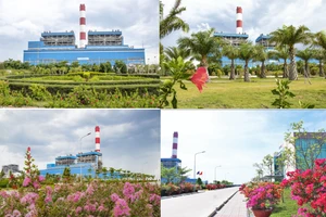 Nhà máy Nhiệt điện Vĩnh Tân 2 được bao quanh bởi cảnh quan xanh, sạch, đẹp 