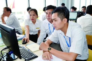Các trường tham gia chạy thử phần mềm xét tuyển chung do Bộ GD-ĐT tập huấn ngày 13-6 tại Trường ĐH Nguyễn Tất Thành