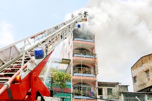 Một vụ cháy tại hộ kinh doanh gần chợ Kim Biên
