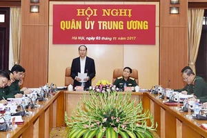 Chủ tịch nước Trần Đại Quang chỉ đạo hội nghị.