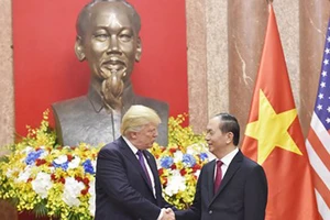 Chủ tịch nước Trần Đại Quang và Tổng thống Donald Trump