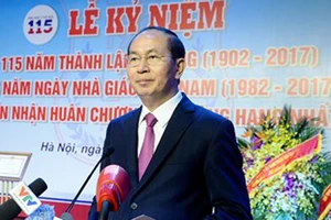 Chủ tịch nước Trần Đại Quang dự kỷ niệm 115 năm thành lập Đại học Y Hà Nội
