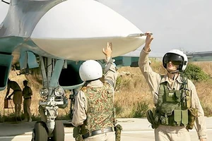 Các phi công của Nga tại căn cứ Hmeimim ở Syria