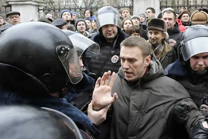 Cảnh sát Nga bắt giữ lãnh đạo lực lượng đối lập Alekxei Navalny