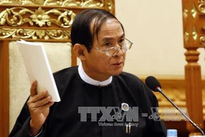 Cựu Chủ tịch Hạ viện Myanmar U Win Myint được bầu làm tân Tổng thống Myanmar. Ảnh: EPA/TTXVN