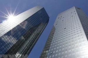 Trụ sở Deutsche Bank tại Frankfurt, Đức. Ảnh: AFP/TTXVN