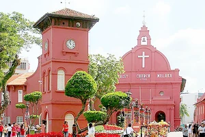Khu vực ở thành phố Malacca (Malaysia) - nơi sử dụng ngôn ngữ Kristang
