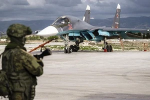 Máy bay chiến đấu của Nga tại căn cứ quân sự ở Syria. Ảnh: Sputnik