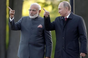 Thủ tướng Ấn Độ Narendra Modi và Tổng thống Nga Vladimir Putin