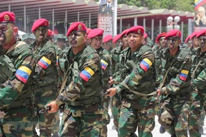 Các binh sỹ quân đội Venezuela. Ảnh: AFP/TTXVN