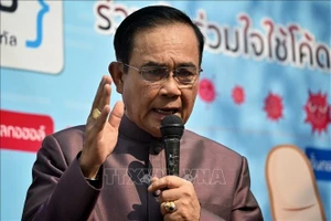 Thủ tướng Thái Lan Prayut Chan-o-cha phát biểu tại cuộc họp ở Bangkok ngày 10-3-2020. Ảnh: AFP/TTXVN
