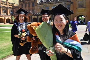 Sinh viên nước ngoài tại trường đại học Sydney, Australia. Ảnh tư liệu: AFP/TTXVN