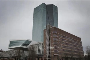 Trụ sở Ngân hàng Trung ương Châu Âu ECB tại Đức. Ảnh: AFP/TTXVN