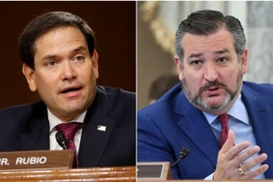 Thượng nghị sỹ Ted Cruz và Marco Rubio nằm trong số 11 quan chức Mỹ bị Trung Quốc áp đặt lệnh trừng phạt. Ảnh: Reuters
