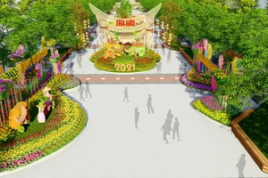 Đường hoa Nguyễn Huệ Tết Tân Sửu 2021 chuyển tải “thông điệp xanh”