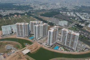 DN bất động sản hiện gặp nhiều khó khăn. Trong ảnh: Dự án chung cư Mizuki Park Nam Long, huyện Bình Chánh. Ảnh: CAO THĂNG