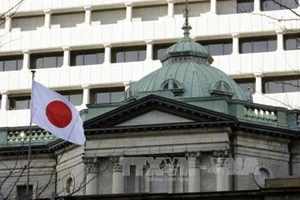 Trụ sở Ngân hàng trung ương Nhật Bản (BoJ) ở Tokyo. Ảnh:EPA/ TTXVN