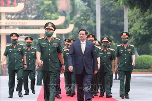 Thủ tướng Phạm Minh Chính đến dự Lễ khai giảng năm học 2021-2022 của Học viện Quốc phòng. 