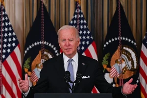 Tổng thống Mỹ Joe Biden phát biểu tại Washington, DC. Nguồn: AFP/TTXVN