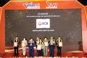 SCB vinh dự vào tốp 50 doanh nghiệp xuất sắc nhất Việt Nam 2021