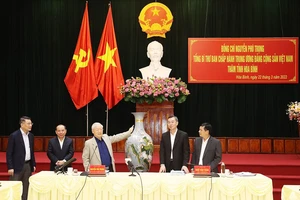 Phát biểu của đồng chí Tổng Bí thư Nguyễn Phú Trọng trong dịp về thăm tỉnh Hòa Bình (Ngày 22-3-2022)